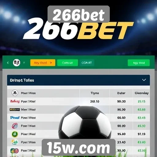 Exploração das opções de apostas ao vivo na 266bet